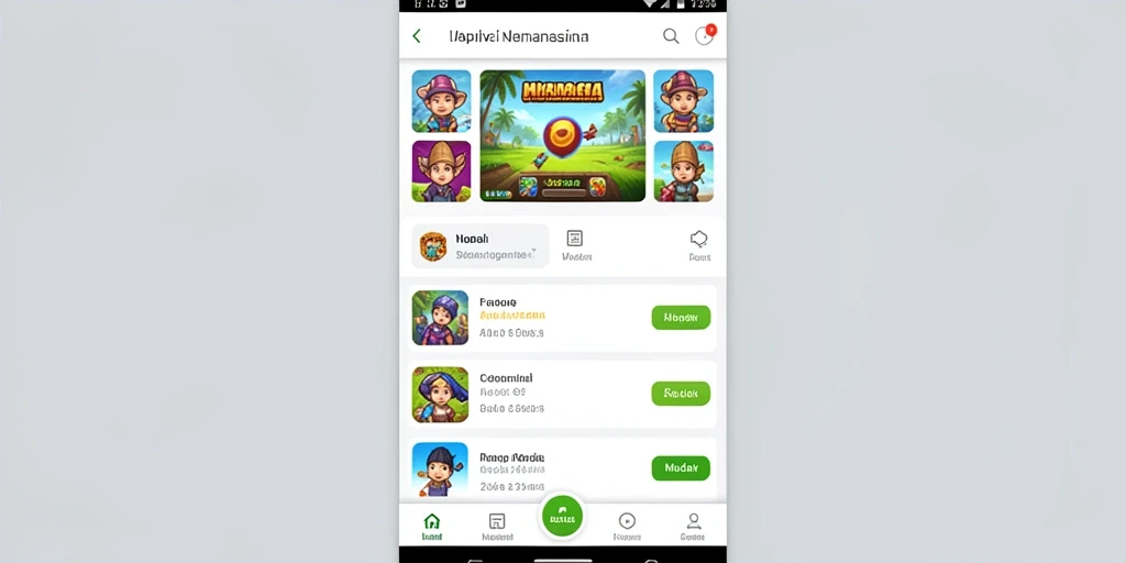 Screenshot aplikasi DEWAPOKER - Tampilan antarmuka pengguna yang atraktif.