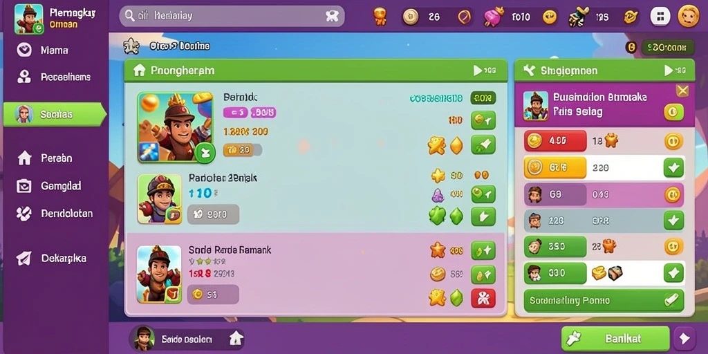 Tampilan bermain yang menarik dan intuitif.